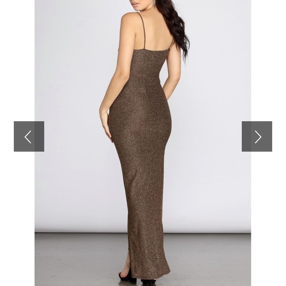 Windsor Gold Dress! - Picture 2 of 8